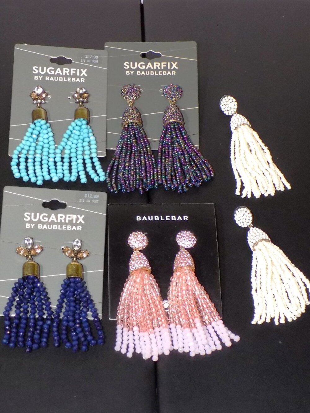 Lot 6 New Pairs Baublebar Sugarfix Beaded Tassel Earrings Bundle.  $38 Nynette